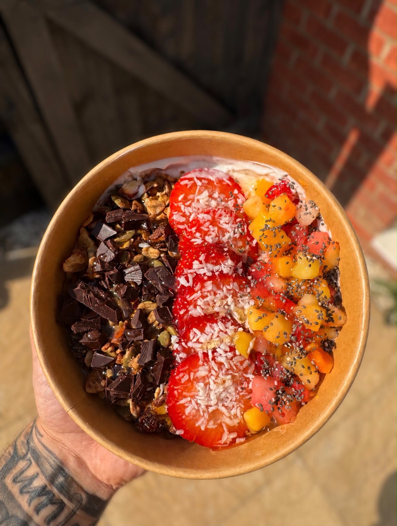 Fresh breakfast bowl